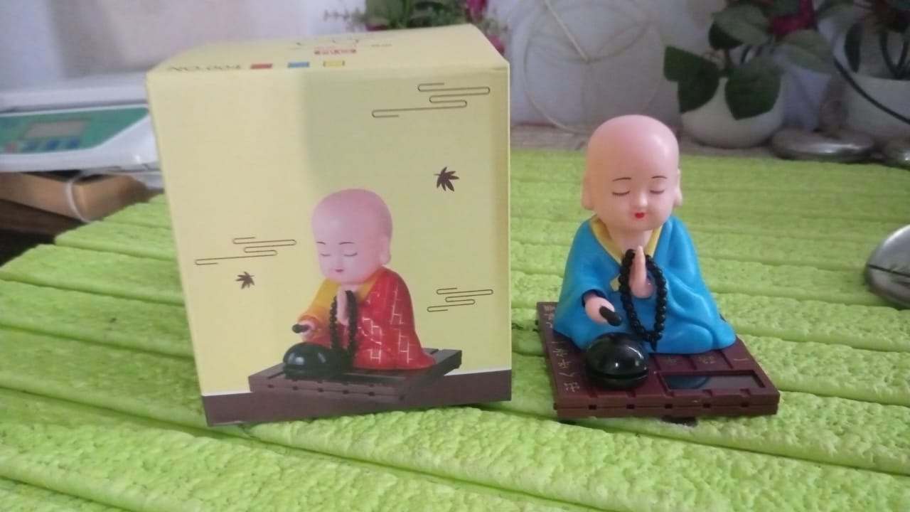 Solar Powered Sitting Buddha Statue,  Moving Head and Hand (1 Pc / Medium) Solar Powered Sitting Buddha Statue,  Moving Head and Hand (1 Pc / Medium)